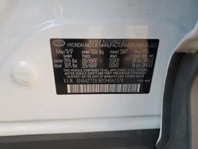 2018 HYUNDAI SANTA FE SPORT   