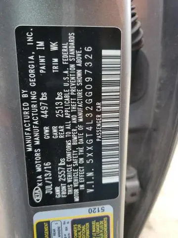 2016 KIA OPTIMA LX  
