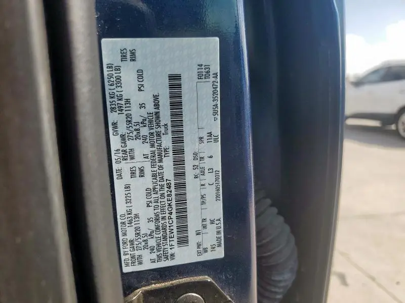 2016 FORD F150 SUPERCREW  