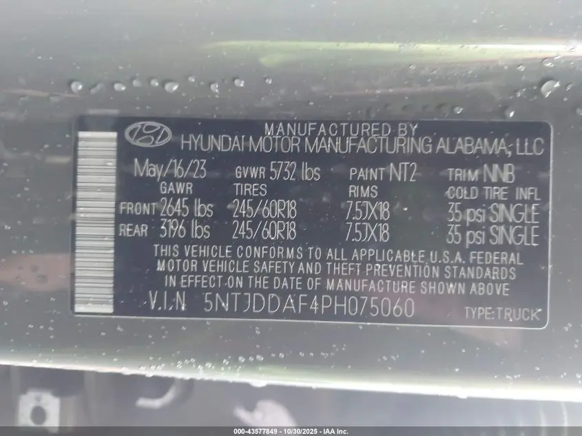 2023 HYUNDAI SANTA CRUZ SEL PREMIUM