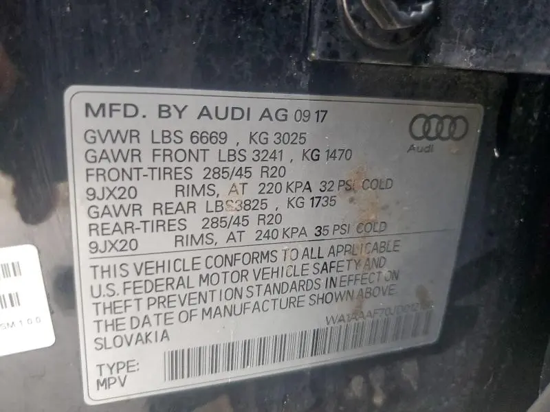 2018 AUDI Q7 PREMIUM  
