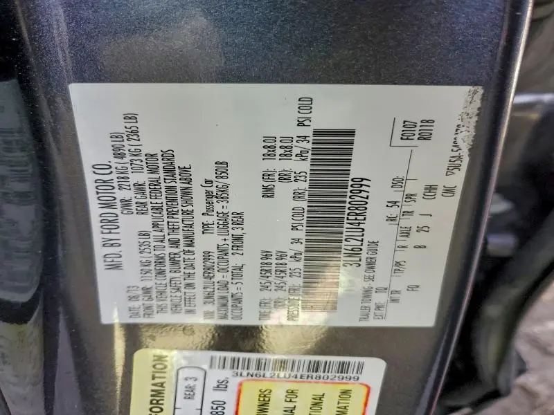 2014 LINCOLN MKZ HYBRID  