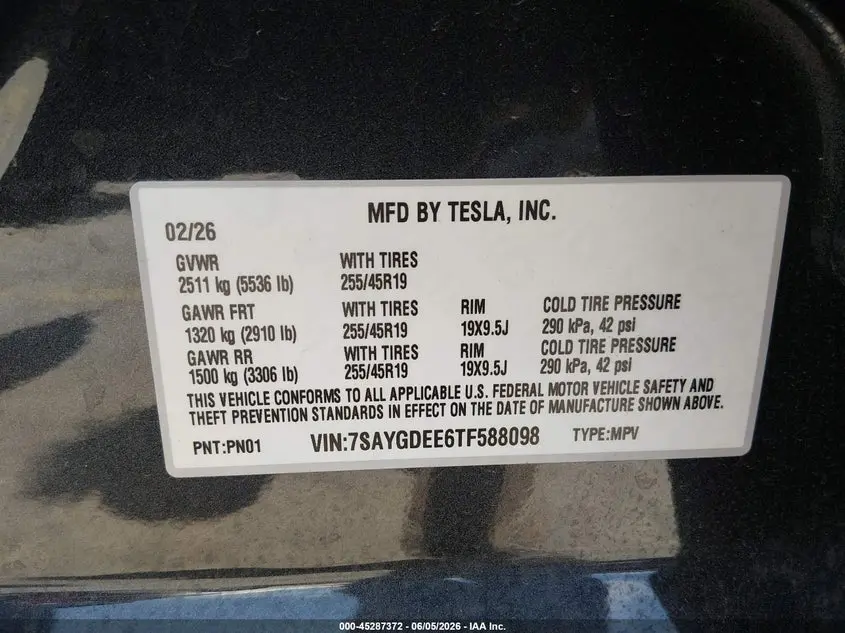 2026 TESLA MODEL Y ALL-WHEEL DRIVE/LONG RANGE LAUNCH SERIES/PREMIUM ALL-WHEEL DRIVE