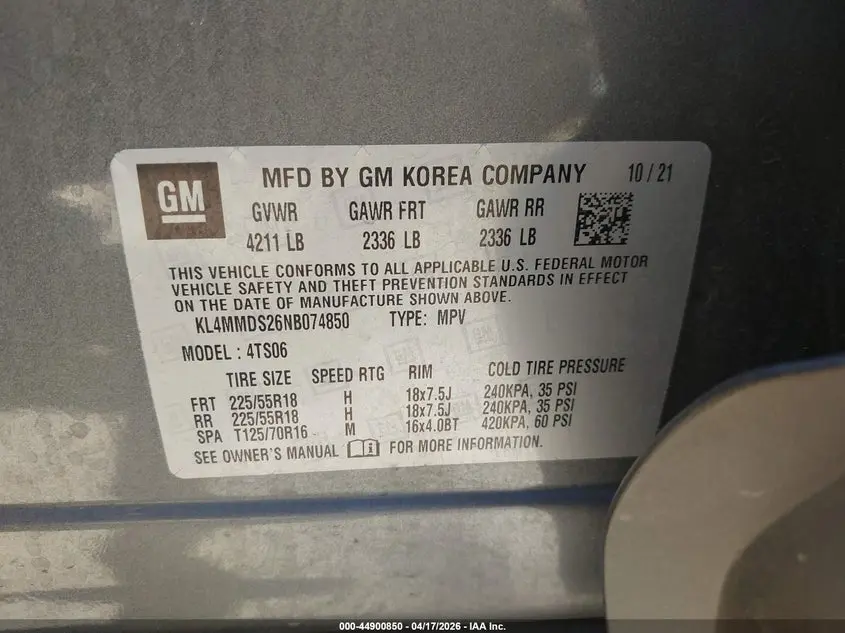 2022 BUICK ENCORE GX FWD SELECT