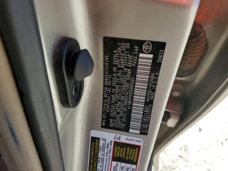 2013 TOYOTA CAMRY HYBRID  