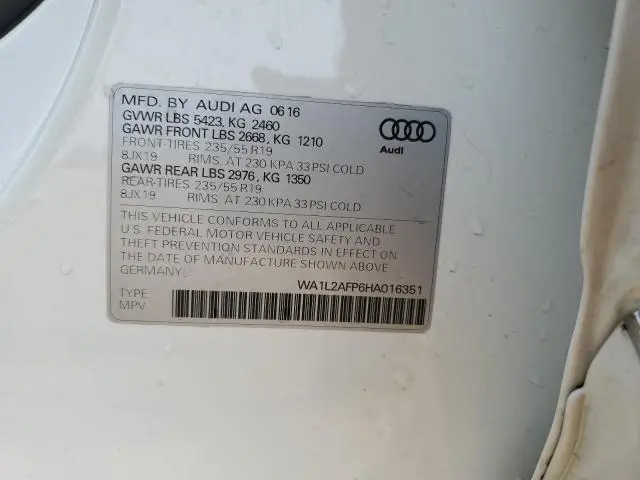 2017 AUDI Q5 PREMIUM PLUS