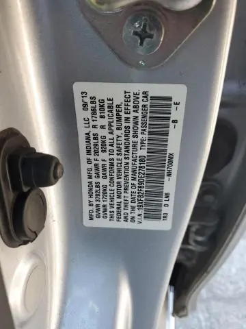 2013 HONDA CIVIC EX  