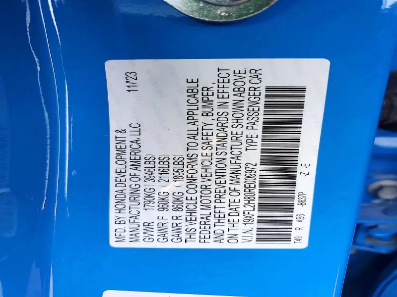 2024 HONDA CIVIC SPORT  