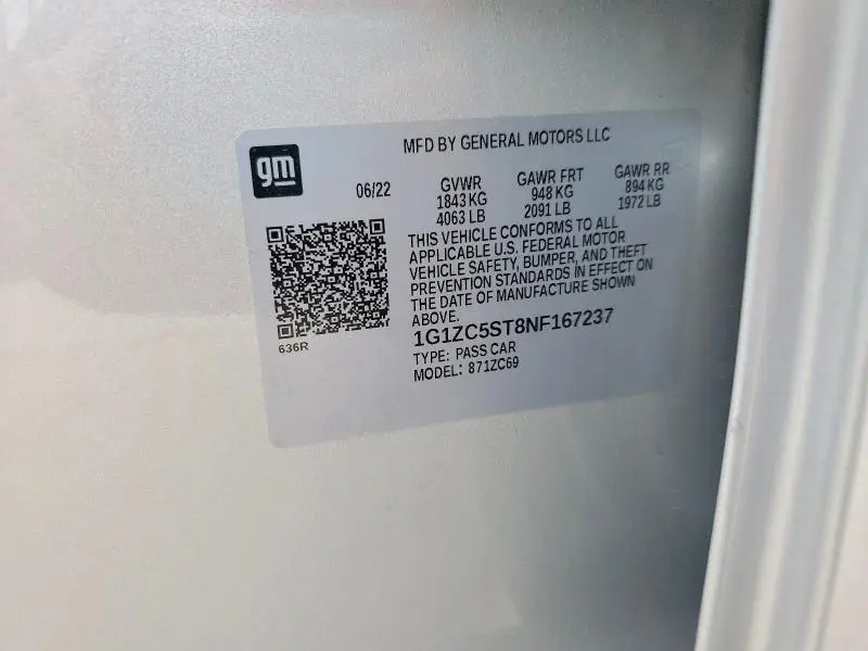 2022 CHEVROLET MALIBU LS  