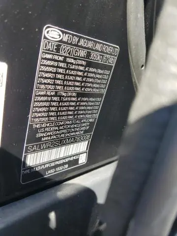 2021 LAND ROVER RANGE ROVER SPORT HSE SILVER EDITION  