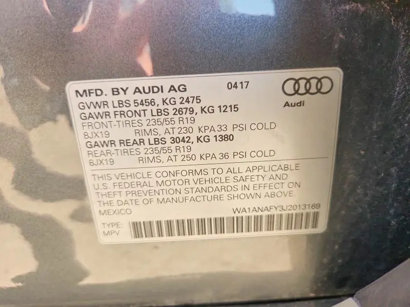 2018 AUDI Q5 PREMIUM  