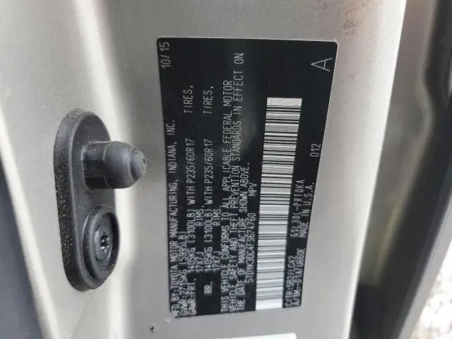 2015 TOYOTA SIENNA XLE