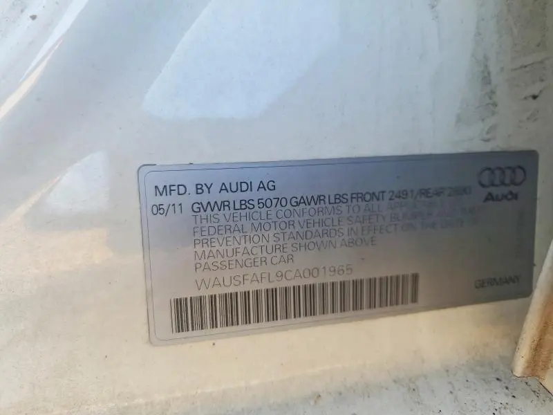 2012 AUDI A4 PREMIUM  