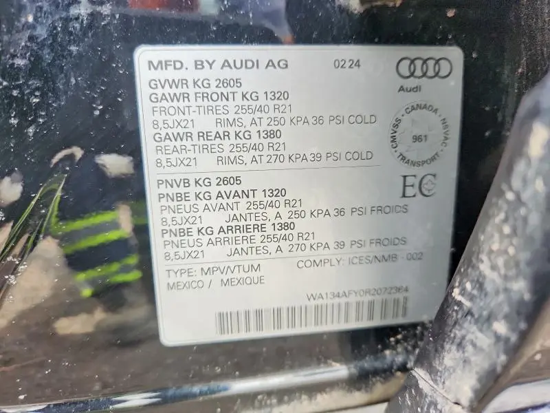 2024 AUDI SQ5 SPORTBACK PRESTIGE  