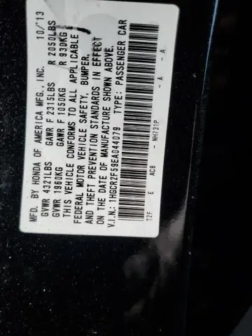 2014 HONDA ACCORD SPORT