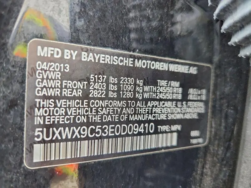 2014 BMW X3 XDRIVE28I  