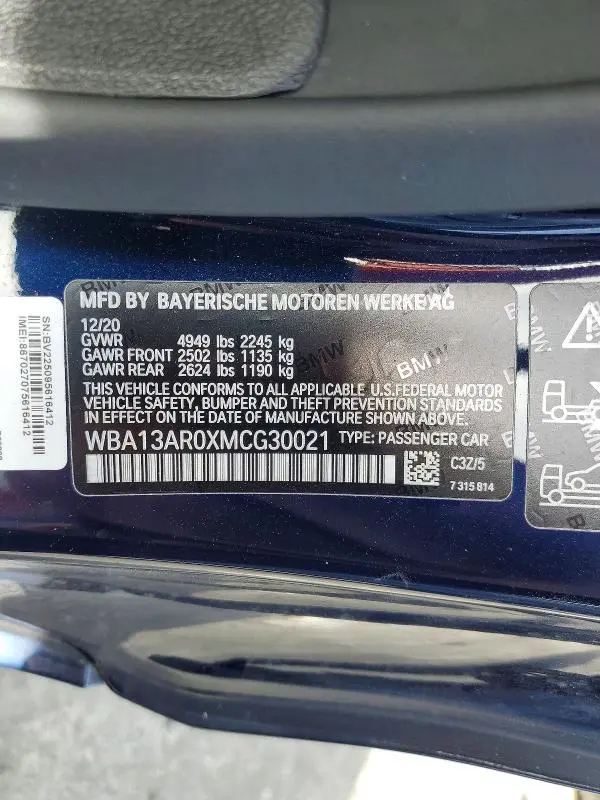 2021 BMW M440XI   