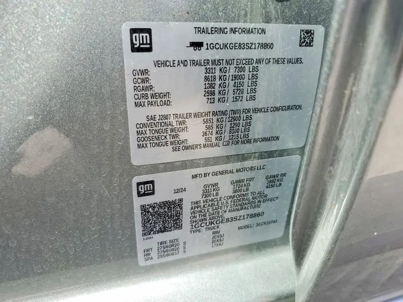 2025 CHEVROLET SILVERADO K1500 LTZ  