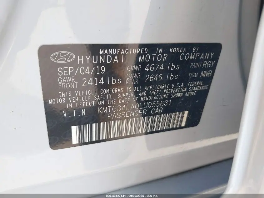 2020 GENESIS G70 2.0T RWD