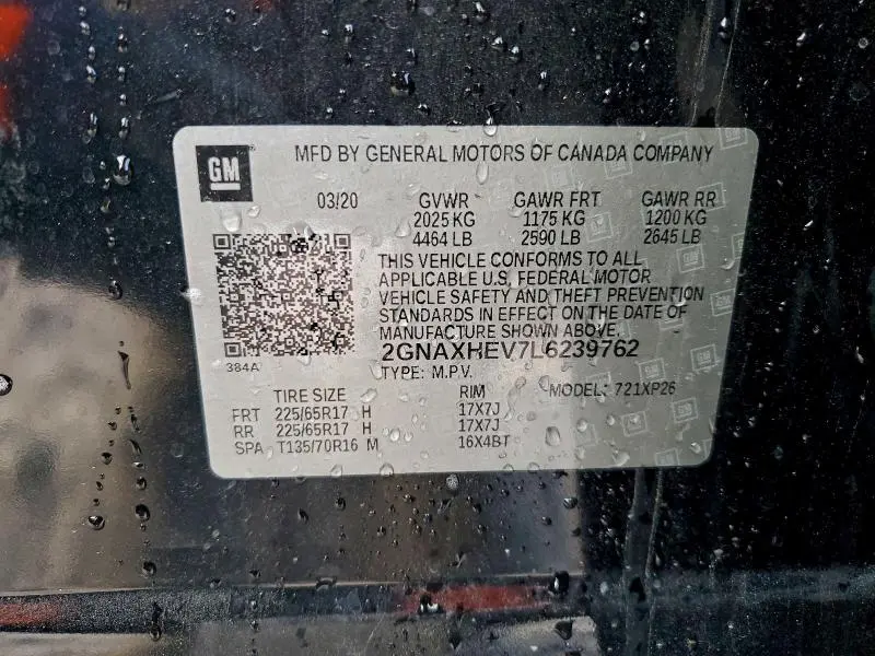 2020 CHEVROLET EQUINOX LS  