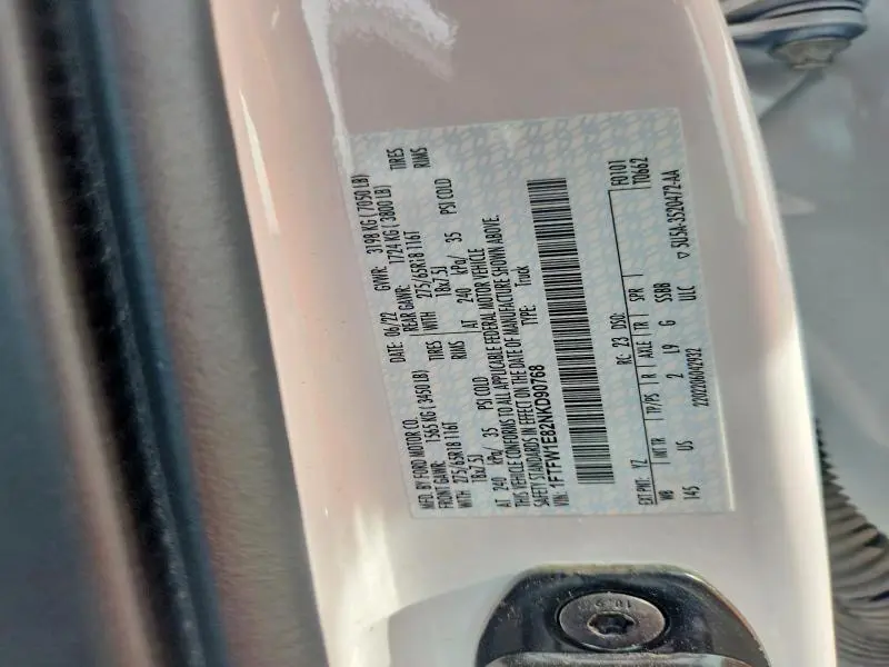 2022 FORD F150 SUPERCREW  