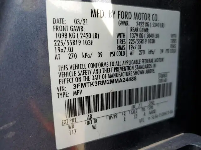 2021 FORD MUSTANG MACH-E PREMIUM  