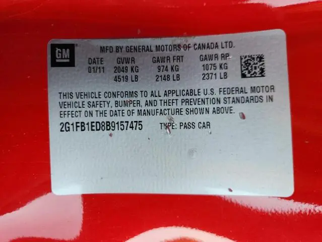 2011 CHEVROLET CAMARO LT  