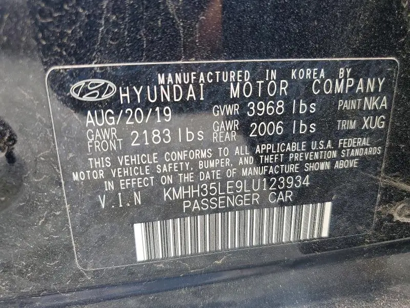2020 HYUNDAI ELANTRA GT BASE  
