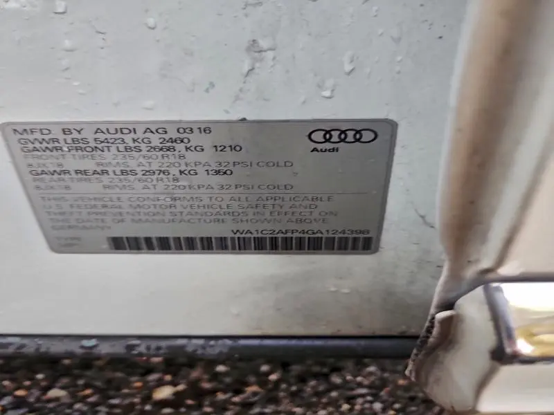 2016 AUDI Q5 PREMIUM  