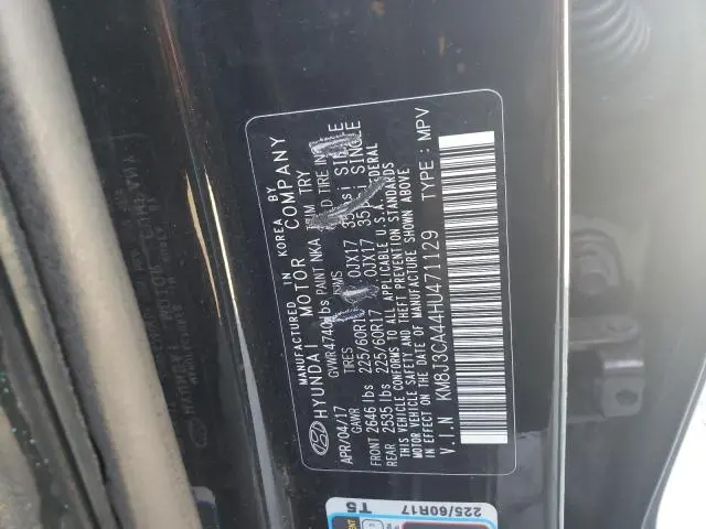 2017 HYUNDAI TUCSON LIMITED  