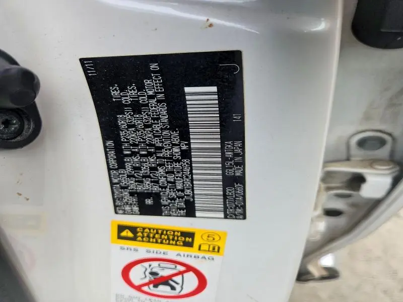 2012 LEXUS RX 350 BASE  