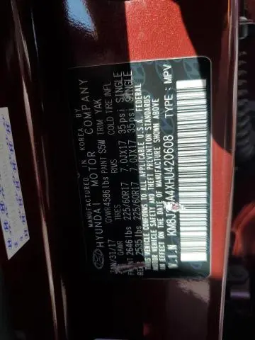 2017 HYUNDAI TUCSON SE  