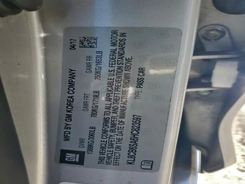 2017 CHEVROLET SPARK LS  