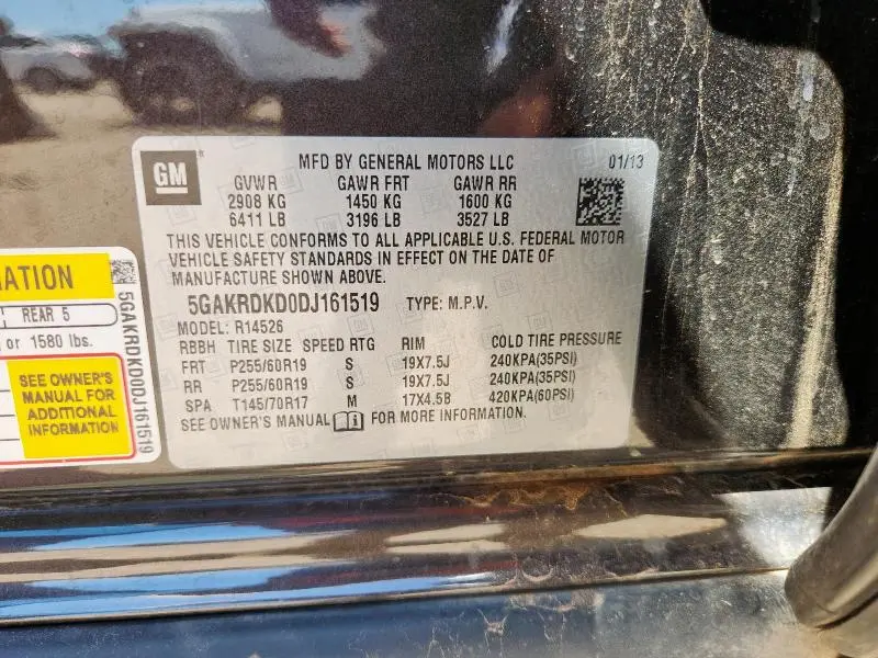 2013 BUICK ENCLAVE   