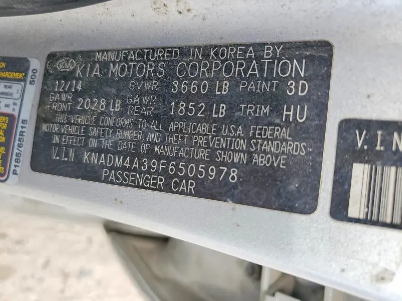 2015 KIA RIO LX  