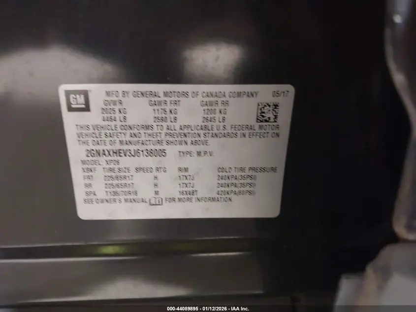 2018 CHEVROLET EQUINOX LS