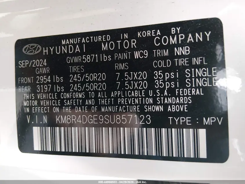 2025 HYUNDAI PALISADE SEL PREMIUM