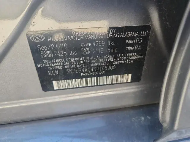 2011 HYUNDAI SONATA GLS  