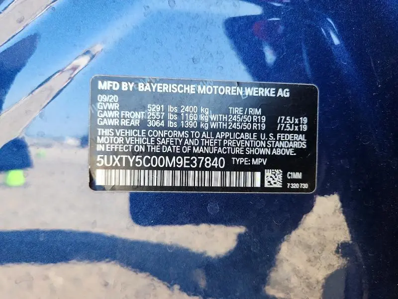 2021 BMW X3 XDRIVE30I  
