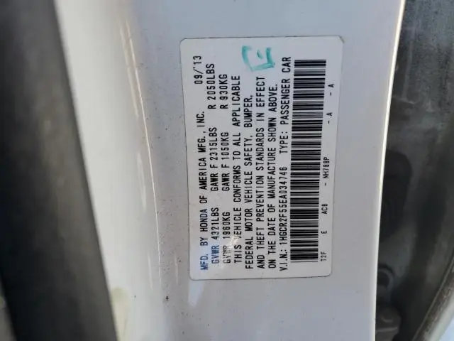 2014 HONDA ACCORD SPORT  