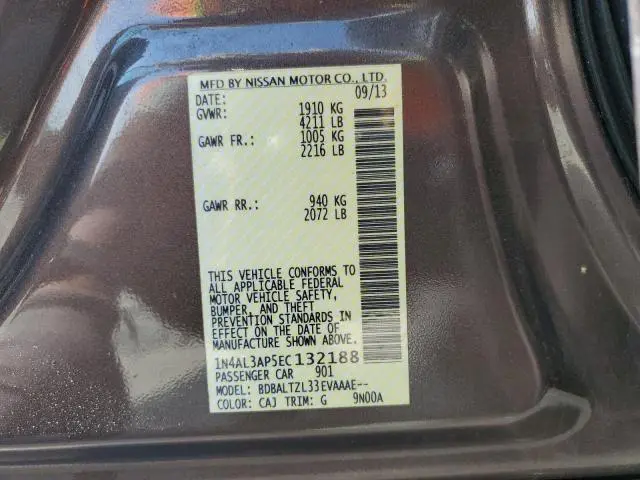 2014 NISSAN ALTIMA 2.5