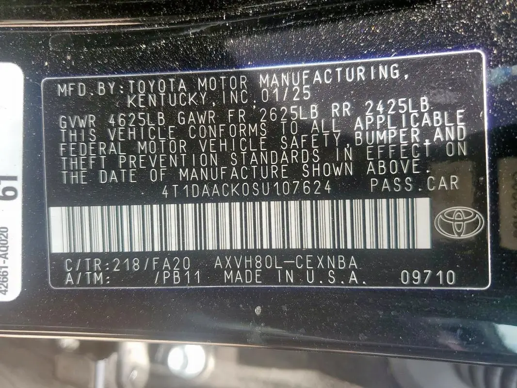2025 TOYOTA CAMRY XSE  
