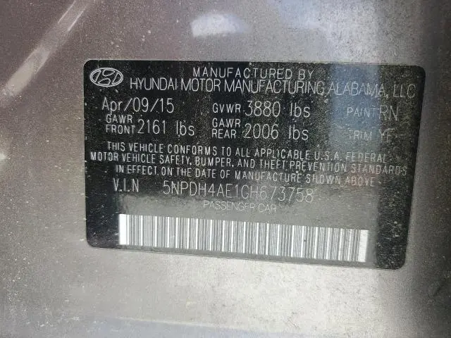 2016 HYUNDAI ELANTRA SE