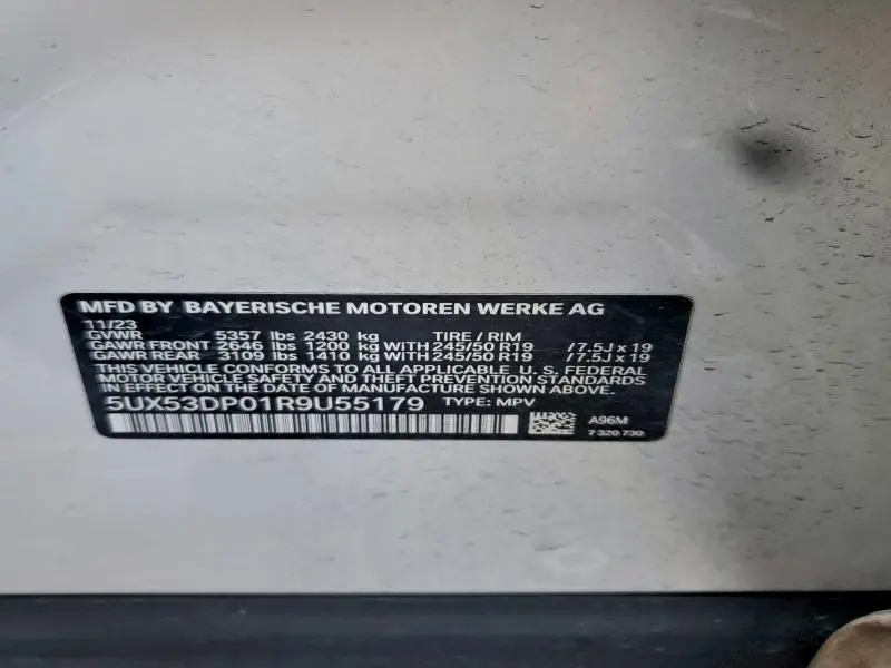 2024 BMW X3 XDRIVE30I  