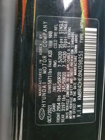 2022 HYUNDAI PALISADE SEL  