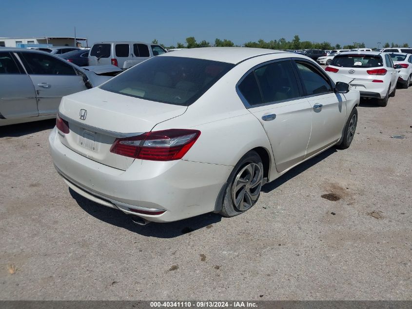 2016 HONDA ACCORD LX