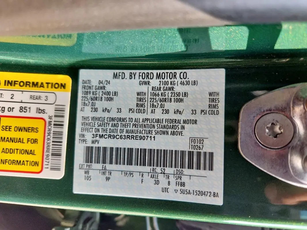 2024 FORD BRONCO SPORT OUTER BANKS  