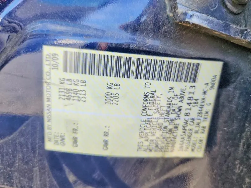 2010 NISSAN MAXIMA 3.5 S  