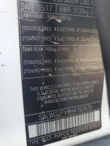 2017 LAND ROVER RANGE ROVER SPORT SE  