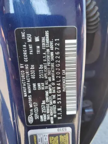 2018 KIA OPTIMA SX  